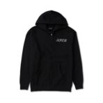 Floral Note Zip Up Black Hoodie - Image 2